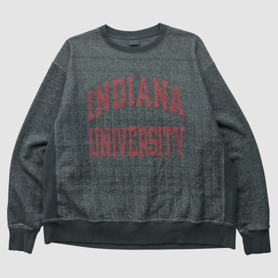 Indiana University of Pennsylvania Crimson Hawks Champion 90s Pullover Sweatshirt - Charcoal - 2XL by Fanatics Real Vintage