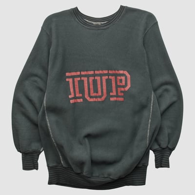Indiana University of Pennsylvania Crimson Hawks MVP 90s Pullover Sweatshirt - Charcoal - L by Fanatics Real Vintage