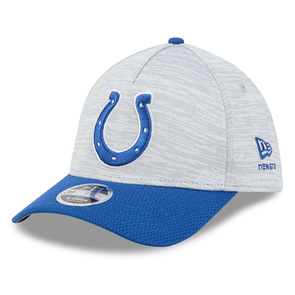 Indianapolis Colts New Era  Tech 39THIRTY A-Frame Stretch Hat - Gray
