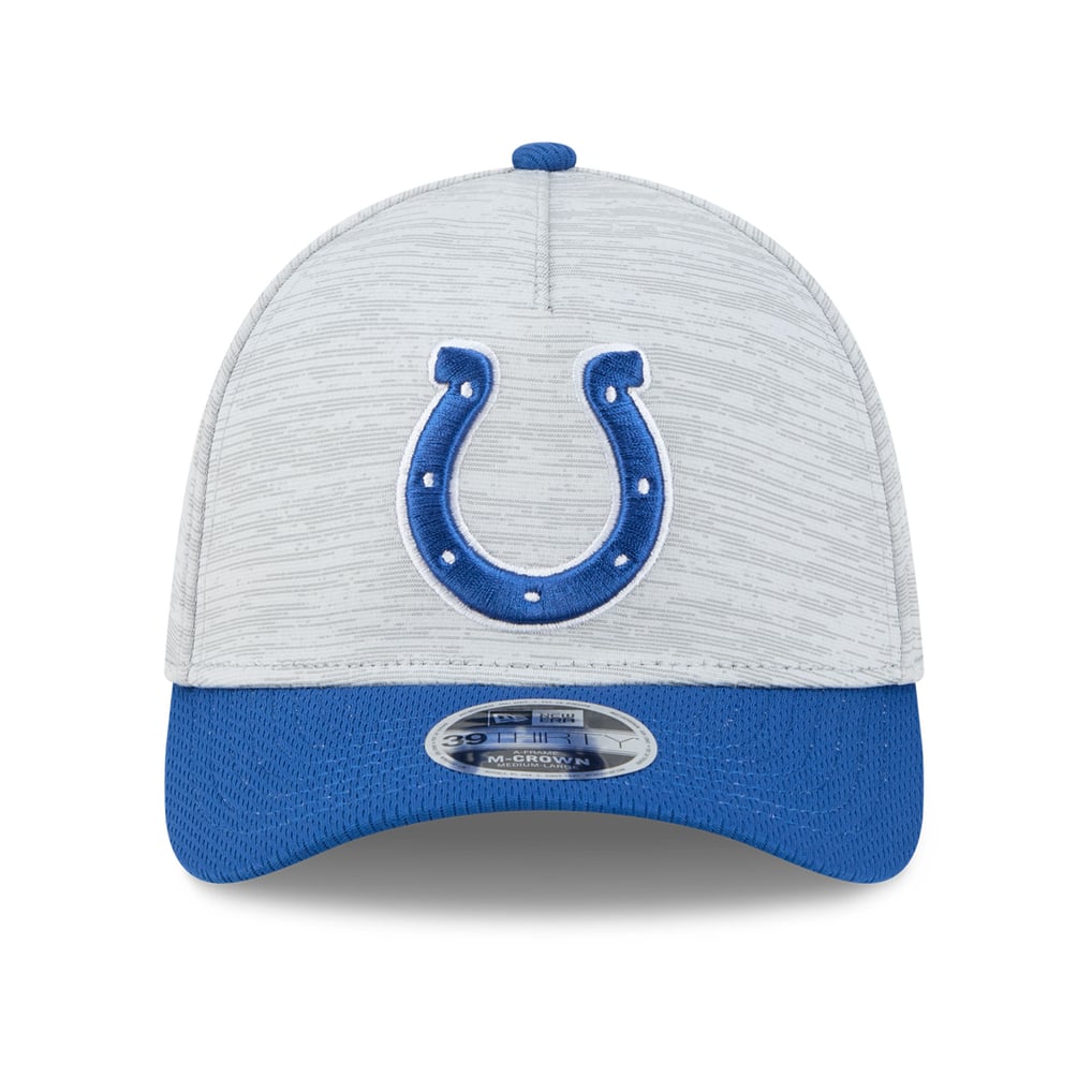 Indianapolis Colts New Era  Tech 39THIRTY A-Frame Stretch Hat - Gray
