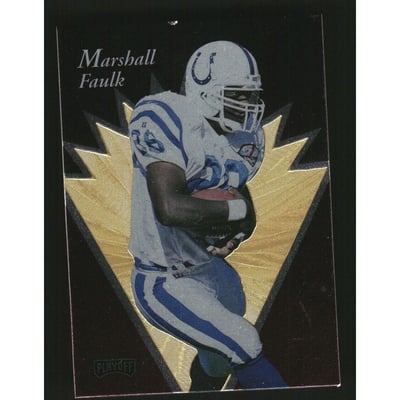 1995 Playoff Super Bowl Card Show #1 Marshall Faulk