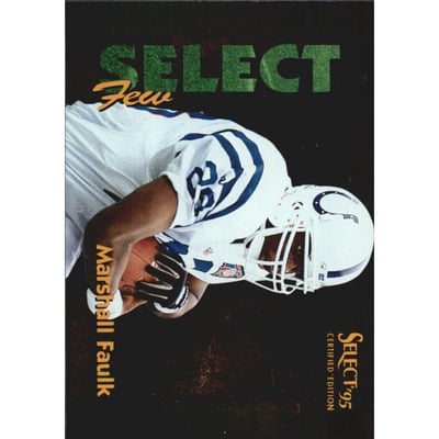 1995 Select Certified Select Few 1028 #3 Marshall Faulk