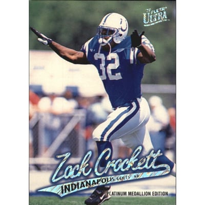 1997 Ultra Platinum Medallion #P235 Zack Crockett