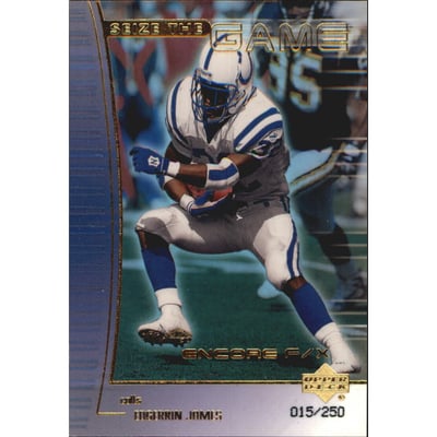 1999 Upper Deck Encore Seize the Game F/X Gold #SG7 Edgerrin James