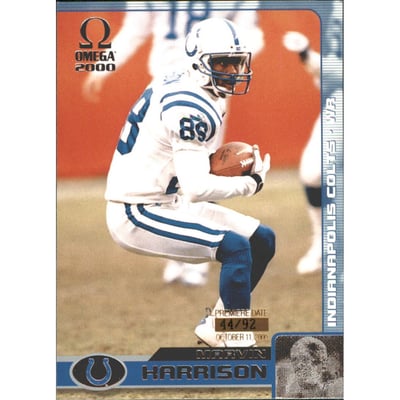 2000 Pacific Omega Premiere Date #58 Marvin Harrison