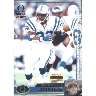 2000 Pacific Omega Premiere Date #59 Edgerrin James