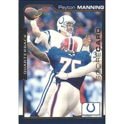 2000 Score Scorecard #78 Peyton Manning
