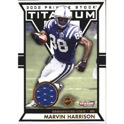 2002 Titanium Post Season #96 Marvin Harrison JSY
