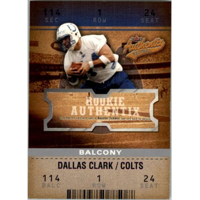 2003 Fleer Authentix Balcony #108 Dallas Clark