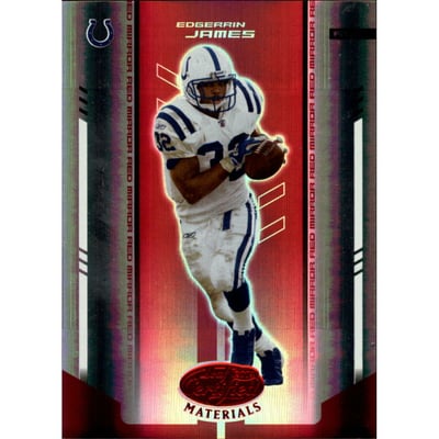 2004 Leaf Certified Materials Mirror Red #48 Edgerrin James