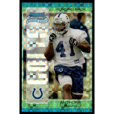 2005 Bowman Chrome Uncirculated Green Xfractors #127 Anthony Davis