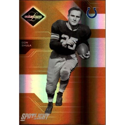 2005 Leaf Limited Bronze Spotlight #112 Don Shula