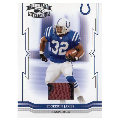 2005 Throwback Threads Footballs #63 Edgerrin James