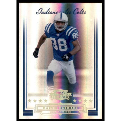 2006 Donruss Threads Gold Holofoil #50 Marvin Harrison