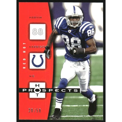 2006 Hot Prospects Red Hot #43 Marvin Harrison