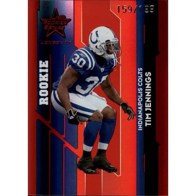 2006 Leaf Rookies and Stars Longevity Target Ruby Parallel #169 Tim Jennings