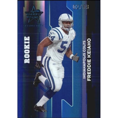 2006 Leaf Rookies and Stars Longevity Target Sapphire Parallel #139 Freddie Keiaho