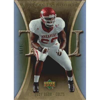 2007 Artifacts Green #148 Tony Ugoh