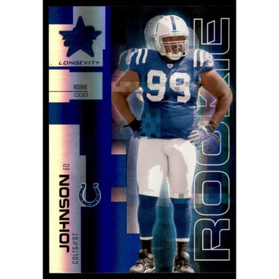 2007 Leaf Rookies and Stars Longevity Sapphire #172 Ed Johnson