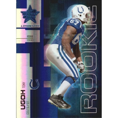 2007 Leaf Rookies and Stars Longevity Sapphire #192 Tony Ugoh
