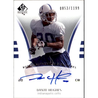2007 SP Authentic #213 Daymeion Hughes AU RC