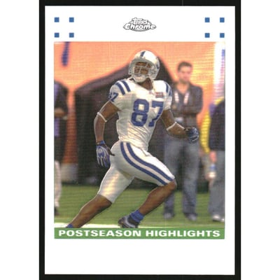 2007 Topps Chrome White Refractors #TC51 Peyton Manning/Reggie Wayne PSH