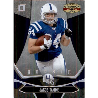 2008 Donruss Gridiron Gear Gold Holofoil O's #136 Jacob Tamme