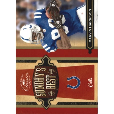 2009 Donruss Classics Sunday's Best Gold #28 Marvin Harrison