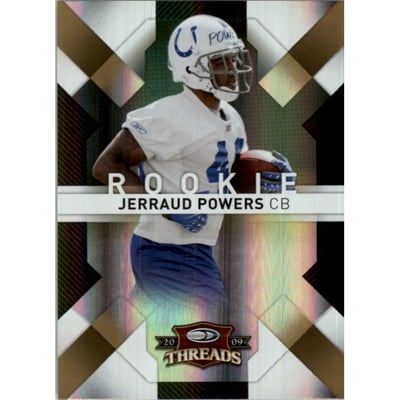 2009 Donruss Threads Gold Holofoil #155 Jerraud Powers