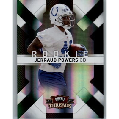 2009 Donruss Threads Retail Green #155 Jerraud Powers