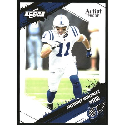 2009 Score Artist's Proof #123 Anthony Gonzalez