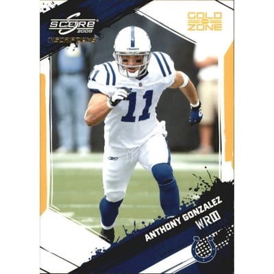 2009 Score Inscriptions Gold Zone #123 Anthony Gonzalez