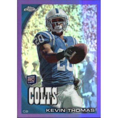2010 Topps Chrome Purple Refractors #C199 Kevin Thomas