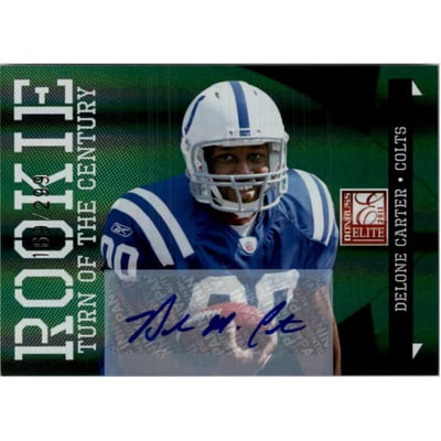 2011 Donruss Elite Turn of the Century Autographs #132 Delone Carter/299
