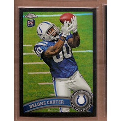 2011 Topps Chrome Black Refractors #106 Delone Carter