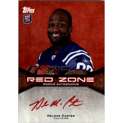 2011 Topps Rookie Red Zone Autographs #RZRADC Delone Carter
