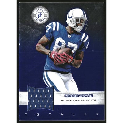 2011 Totally Certified Blue Materials #39 Reggie Wayne/99