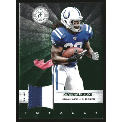 2011 Totally Certified Green Materials Prime #37 Joseph Addai/5