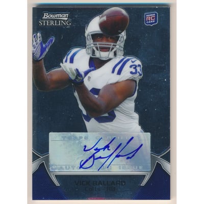 2012 Bowman Sterling #AU13 Vick Ballard AU