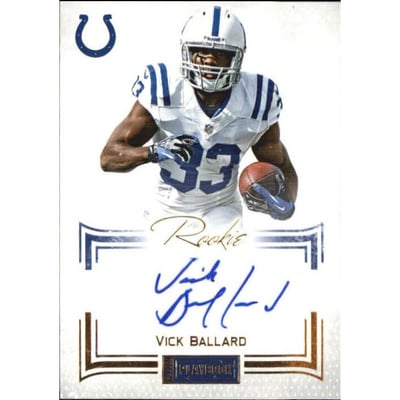 2012 Panini Playbook Gold #171 Vick Ballard AU