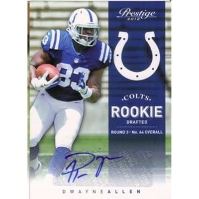 2012 Prestige Rookie Autographs #263 Dwayne Allen/899