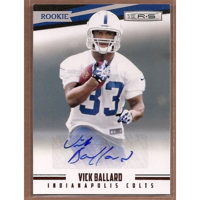 2012 Rookies and Stars Autographs #212 Vick Ballard/399