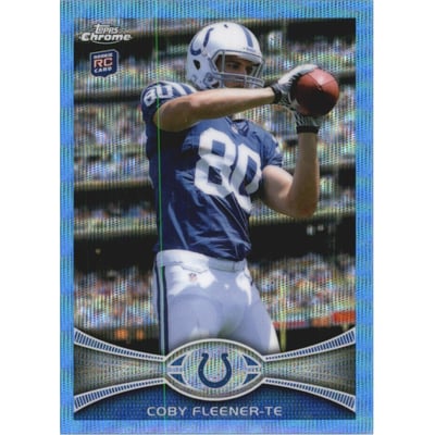 2012 Topps Chrome Blue Wave Refractors #BW209 Coby Fleener