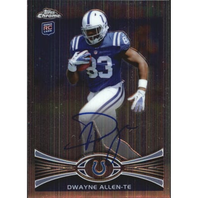 2012 Topps Chrome Rookie Autographs #17 Dwayne Allen