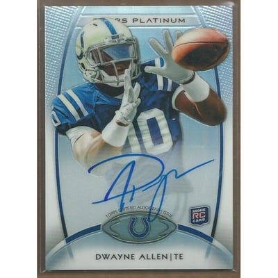 2012 Topps Platinum Rookie Autographs Refractors #129 Dwayne Allen