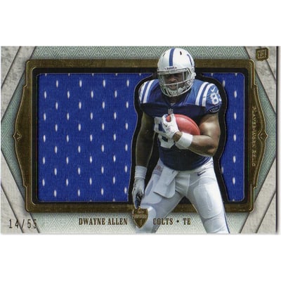 2012 Topps Supreme Rookie Relic Die Cuts #SRDCDA Dwayne Allen