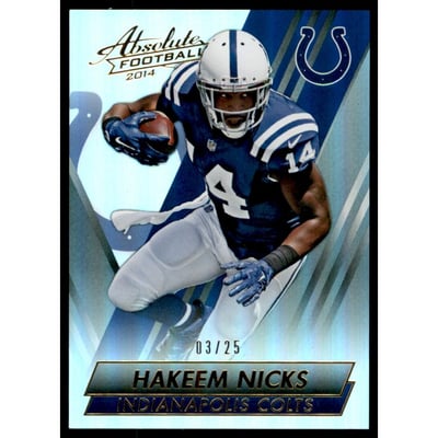 2014 Absolute Spectrum Gold #43 Hakeem Nicks