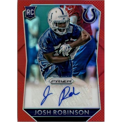 2015 Panini Prizm Rookie Autographs Prizms Red #RSJR Josh Robinson/299