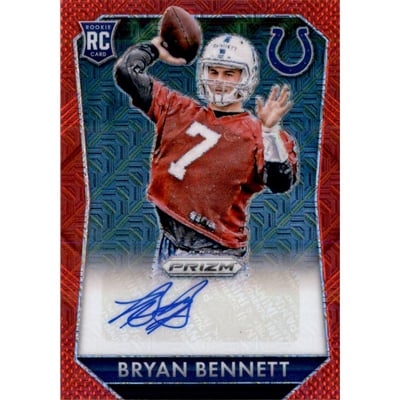 2015 Panini Prizm Rookie Autographs Prizms Red Power #RSBR Bryan Bennett/40