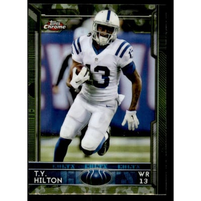2015 Topps Chrome Mini Camo Refractors #43 T.Y. Hilton